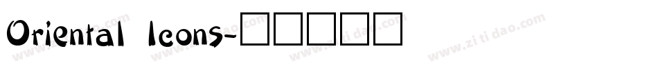 Oriental Icons字体转换